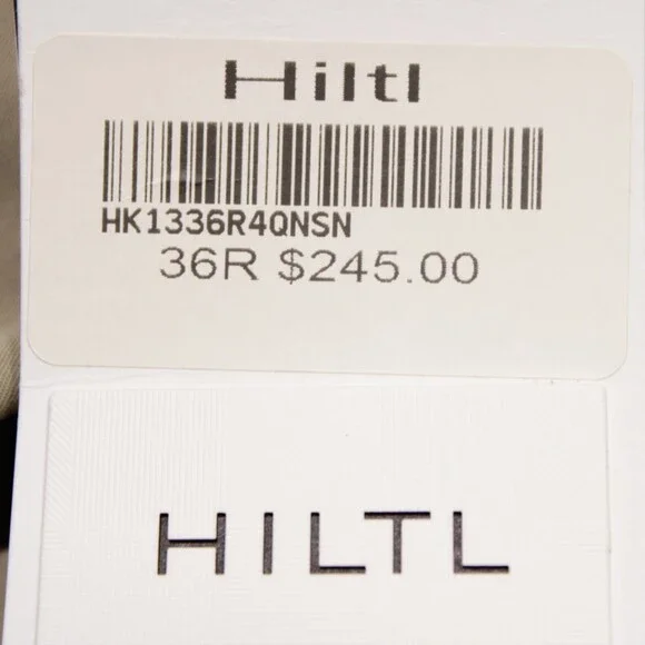 Hiltl NWT Chinos / Casual Pants Size 52 (36 US) Parma Solid Beige Cotton Blend